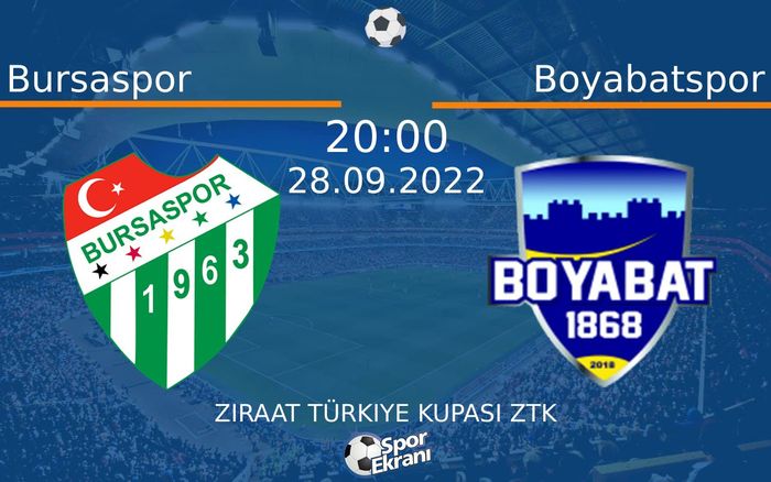 28 Eylül 2022 Bursaspor vs Boyabatspor maçı Hangi Kanalda Saat Kaçta Yayınlanacak? 28 Eylül 2022 Bursaspor vs Boyabatspor maçı Hangi Kanalda Saat Kaçta Yayınlanacak?