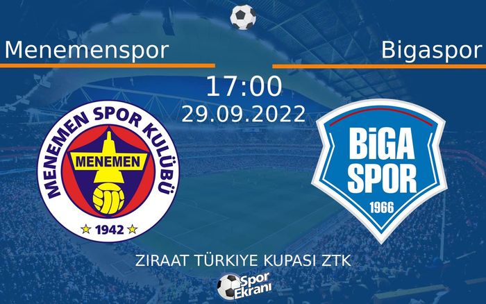 29 Eylül 2022 Menemenspor vs Bigaspor maçı Hangi Kanalda Saat Kaçta Yayınlanacak?