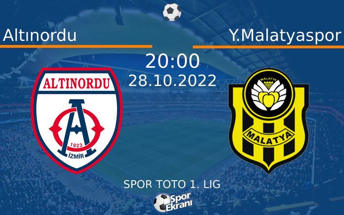 28 Ekim 2022 Altınordu vs Y.Malatyaspor maçı Hangi Kanalda Saat Kaçta Yayınlanacak? 28 Ekim 2022 Altınordu vs Y.Malatyaspor maçı Hangi Kanalda Saat Kaçta Yayınlanacak?