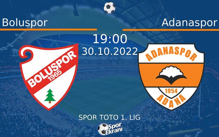30 Ekim 2022 Boluspor vs Adanaspor maçı Hangi Kanalda Saat Kaçta Yayınlanacak? 30 Ekim 2022 Boluspor vs Adanaspor maçı Hangi Kanalda Saat Kaçta Yayınlanacak?