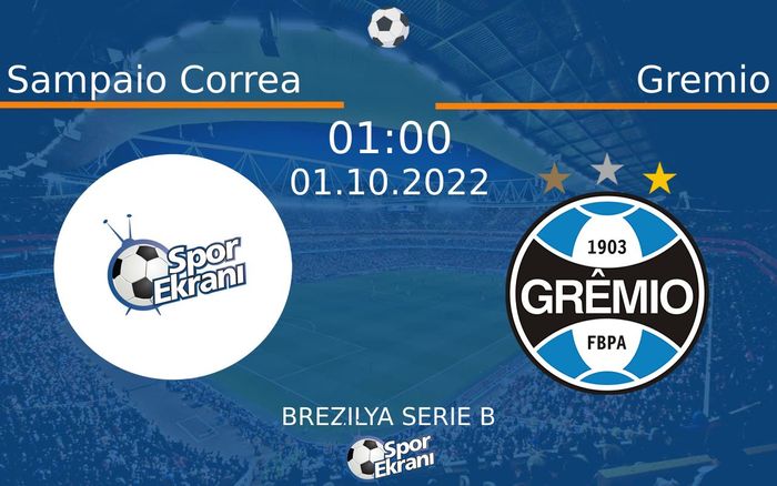 01 Ekim 2022 Sampaio Correa vs Gremio maçı Hangi Kanalda Saat Kaçta Yayınlanacak? 01 Ekim 2022 Sampaio Correa vs Gremio maçı Hangi Kanalda Saat Kaçta Yayınlanacak?