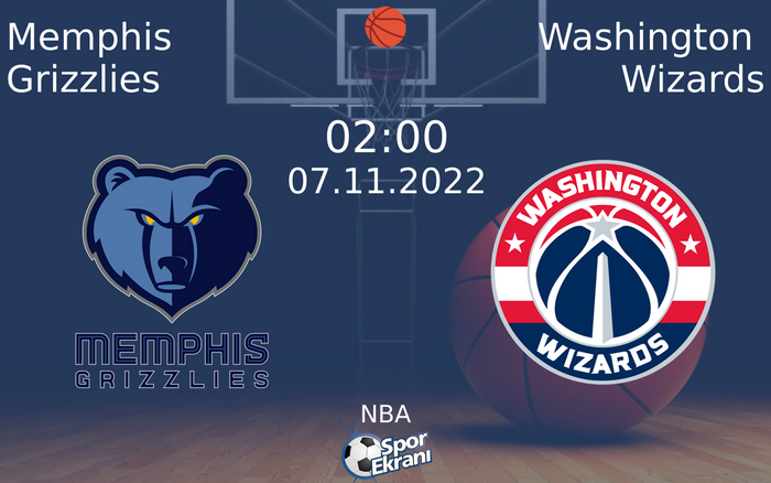 07 Kasım 2022 Memphis Grizzlies vs Washington Wizards maçı Hangi Kanalda Saat Kaçta Yayınlanacak? 07 Kasım 2022 Memphis Grizzlies vs Washington Wizards maçı Hangi Kanalda Saat Kaçta Yayınlanacak?