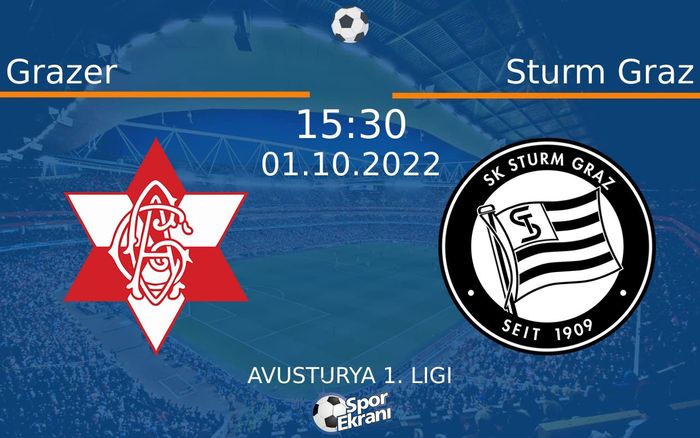 01 Ekim 2022 Grazer vs Sturm Graz maçı Hangi Kanalda Saat Kaçta Yayınlanacak? 01 Ekim 2022 Grazer vs Sturm Graz maçı Hangi Kanalda Saat Kaçta Yayınlanacak?