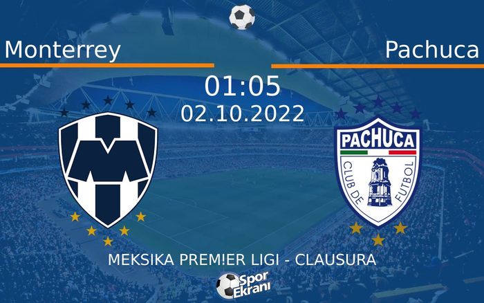02 Ekim 2022 Monterrey vs Pachuca maçı Hangi Kanalda Saat Kaçta Yayınlanacak? 02 Ekim 2022 Monterrey vs Pachuca maçı Hangi Kanalda Saat Kaçta Yayınlanacak?