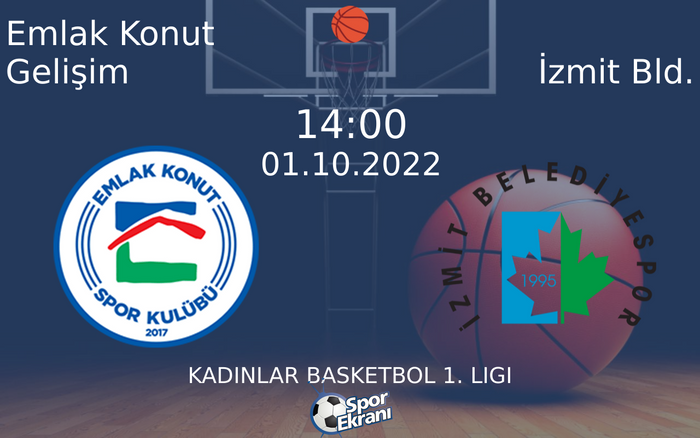 01 Ekim 2022 Emlak Konut Gelişim vs İzmit Bld. maçı Hangi Kanalda Saat Kaçta Yayınlanacak? 01 Ekim 2022 Emlak Konut Gelişim vs İzmit Bld. maçı Hangi Kanalda Saat Kaçta Yayınlanacak?