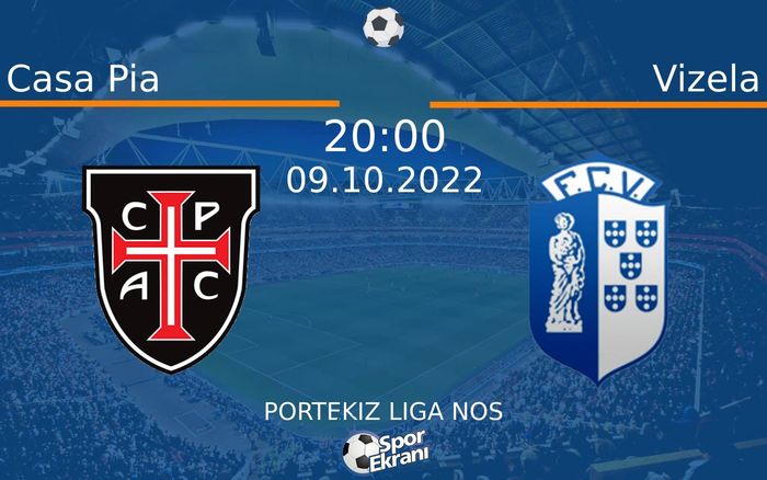 09 Ekim 2022 Casa Pia vs Vizela maçı Hangi Kanalda Saat Kaçta Yayınlanacak? 09 Ekim 2022 Casa Pia vs Vizela maçı Hangi Kanalda Saat Kaçta Yayınlanacak?