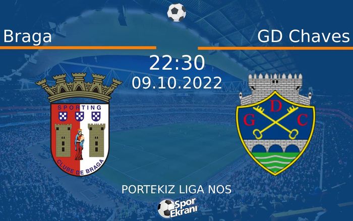09 Ekim 2022 Braga vs GD Chaves maçı Hangi Kanalda Saat Kaçta Yayınlanacak? 09 Ekim 2022 Braga vs GD Chaves maçı Hangi Kanalda Saat Kaçta Yayınlanacak?
