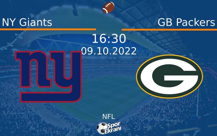 09 Ekim 2022 NY Giants vs GB Packers maçı Hangi Kanalda Saat Kaçta Yayınlanacak? 09 Ekim 2022 NY Giants vs GB Packers maçı Hangi Kanalda Saat Kaçta Yayınlanacak?