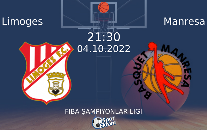 04 Ekim 2022 Limoges vs Manresa maçı Hangi Kanalda Saat Kaçta Yayınlanacak? 04 Ekim 2022 Limoges vs Manresa maçı Hangi Kanalda Saat Kaçta Yayınlanacak?