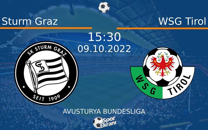 09 Ekim 2022 Sturm Graz vs WSG Tirol maçı Hangi Kanalda Saat Kaçta Yayınlanacak? 09 Ekim 2022 Sturm Graz vs WSG Tirol maçı Hangi Kanalda Saat Kaçta Yayınlanacak?