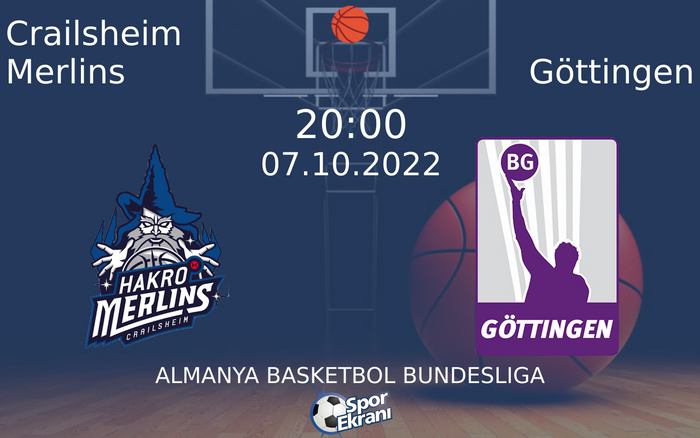 07 Ekim 2022 Crailsheim Merlins vs Göttingen maçı Hangi Kanalda Saat Kaçta Yayınlanacak? 07 Ekim 2022 Crailsheim Merlins vs Göttingen maçı Hangi Kanalda Saat Kaçta Yayınlanacak?