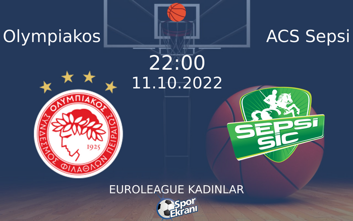 11 Ekim 2022 Olympiakos vs ACS Sepsi maçı Hangi Kanalda Saat Kaçta Yayınlanacak? 11 Ekim 2022 Olympiakos vs ACS Sepsi maçı Hangi Kanalda Saat Kaçta Yayınlanacak?
