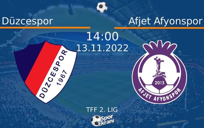 13 Kasım 2022 Düzcespor vs Afjet Afyonspor maçı Hangi Kanalda Saat Kaçta Yayınlanacak? 13 Kasım 2022 Düzcespor vs Afjet Afyonspor maçı Hangi Kanalda Saat Kaçta Yayınlanacak?