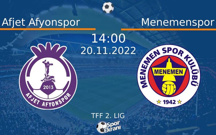 20 Kasım 2022 Afjet Afyonspor vs Menemenspor maçı Hangi Kanalda Saat Kaçta Yayınlanacak? 20 Kasım 2022 Afjet Afyonspor vs Menemenspor maçı Hangi Kanalda Saat Kaçta Yayınlanacak?