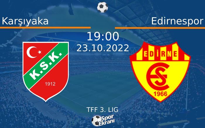 23 Ekim 2022 Karşıyaka vs Edirnespor maçı Hangi Kanalda Saat Kaçta Yayınlanacak? 23 Ekim 2022 Karşıyaka vs Edirnespor maçı Hangi Kanalda Saat Kaçta Yayınlanacak?