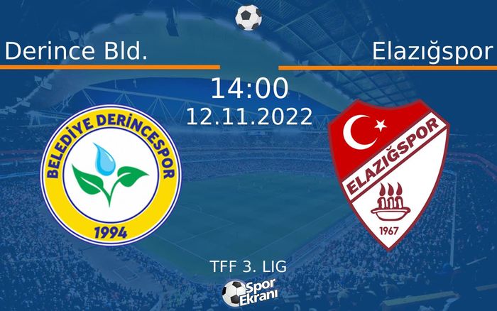 12 Kasım 2022 Derince Bld. vs Elazığspor maçı Hangi Kanalda Saat Kaçta Yayınlanacak? 12 Kasım 2022 Derince Bld. vs Elazığspor maçı Hangi Kanalda Saat Kaçta Yayınlanacak?