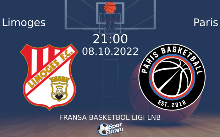 08 Ekim 2022 Limoges vs Paris maçı Hangi Kanalda Saat Kaçta Yayınlanacak? 08 Ekim 2022 Limoges vs Paris maçı Hangi Kanalda Saat Kaçta Yayınlanacak?