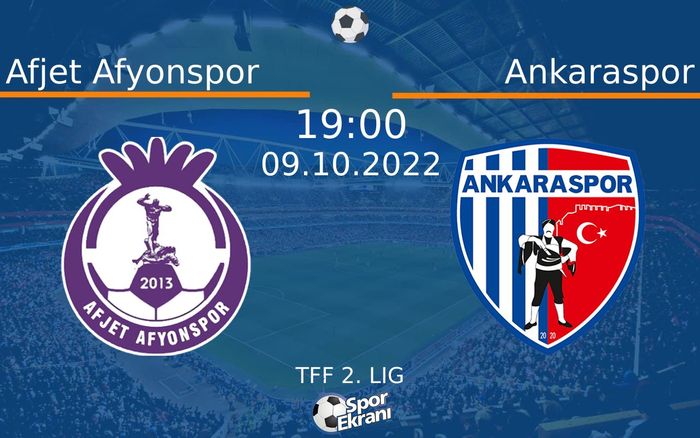 09 Ekim 2022 Afjet Afyonspor vs Ankaraspor maçı Hangi Kanalda Saat Kaçta Yayınlanacak? 09 Ekim 2022 Afjet Afyonspor vs Ankaraspor maçı Hangi Kanalda Saat Kaçta Yayınlanacak?