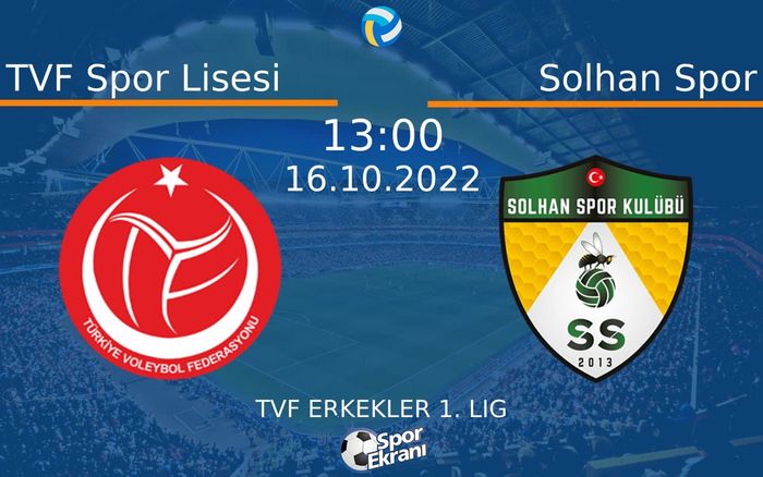 16 Ekim 2022 TVF Spor Lisesi vs Solhan Spor maçı Hangi Kanalda Saat Kaçta Yayınlanacak? 16 Ekim 2022 TVF Spor Lisesi vs Solhan Spor maçı Hangi Kanalda Saat Kaçta Yayınlanacak?
