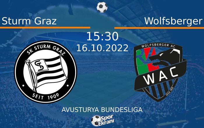 16 Ekim 2022 Sturm Graz vs Wolfsberger maçı Hangi Kanalda Saat Kaçta Yayınlanacak? 16 Ekim 2022 Sturm Graz vs Wolfsberger maçı Hangi Kanalda Saat Kaçta Yayınlanacak?