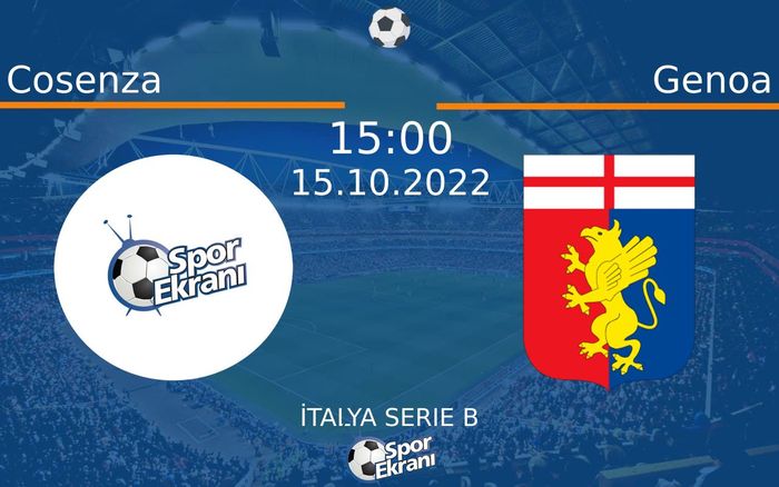 15 Ekim 2022 Cosenza vs Genoa maçı Hangi Kanalda Saat Kaçta Yayınlanacak? 15 Ekim 2022 Cosenza vs Genoa maçı Hangi Kanalda Saat Kaçta Yayınlanacak?