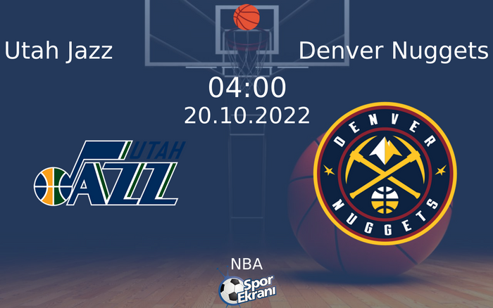 20 Ekim 2022 Utah Jazz vs Denver Nuggets maçı Hangi Kanalda Saat Kaçta Yayınlanacak? 20 Ekim 2022 Utah Jazz vs Denver Nuggets maçı Hangi Kanalda Saat Kaçta Yayınlanacak?