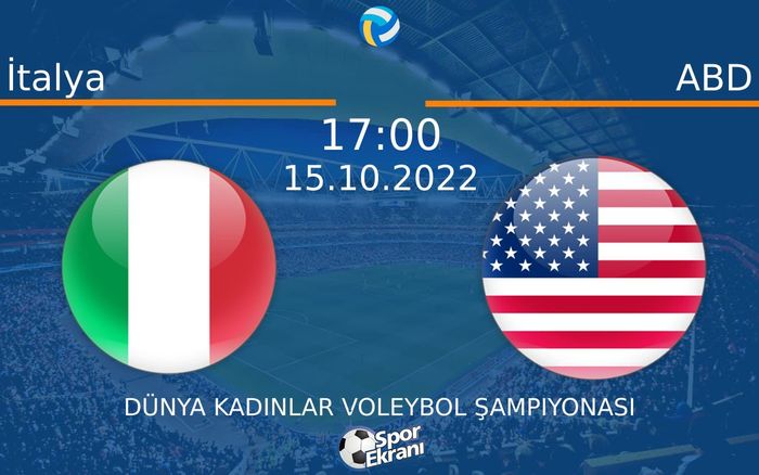 15 Ekim 2022 İtalya vs ABD maçı Hangi Kanalda Saat Kaçta Yayınlanacak? 15 Ekim 2022 İtalya vs ABD maçı Hangi Kanalda Saat Kaçta Yayınlanacak?