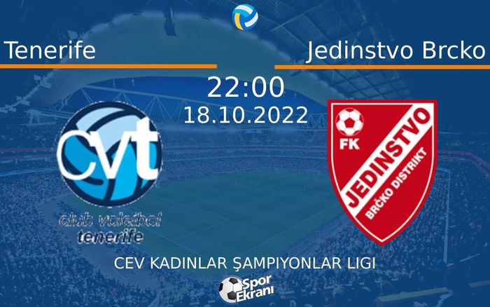18 Ekim 2022 Tenerife vs Jedinstvo Brcko maçı Hangi Kanalda Saat Kaçta Yayınlanacak? 18 Ekim 2022 Tenerife vs Jedinstvo Brcko maçı Hangi Kanalda Saat Kaçta Yayınlanacak?