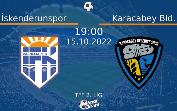 15 Ekim 2022 İskenderunspor vs Karacabey Bld. maçı Hangi Kanalda Saat Kaçta Yayınlanacak? 15 Ekim 2022 İskenderunspor vs Karacabey Bld. maçı Hangi Kanalda Saat Kaçta Yayınlanacak?