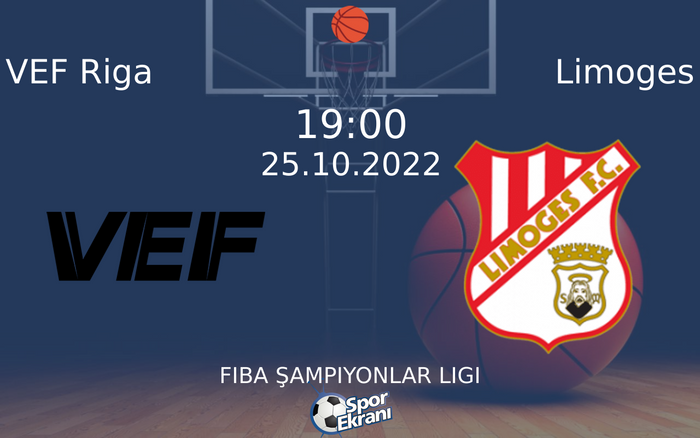 25 Ekim 2022 VEF Riga vs Limoges maçı Hangi Kanalda Saat Kaçta Yayınlanacak? 25 Ekim 2022 VEF Riga vs Limoges maçı Hangi Kanalda Saat Kaçta Yayınlanacak?