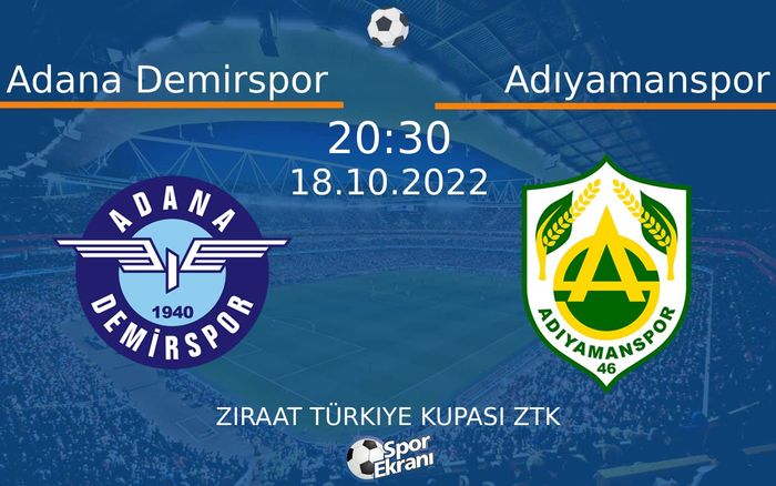 18 Ekim 2022 Adana Demirspor vs Adıyamanspor maçı Hangi Kanalda Saat Kaçta Yayınlanacak? 18 Ekim 2022 Adana Demirspor vs Adıyamanspor maçı Hangi Kanalda Saat Kaçta Yayınlanacak?