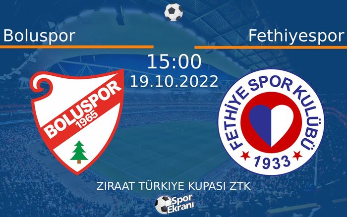 19 Ekim 2022 Boluspor vs Fethiyespor maçı Hangi Kanalda Saat Kaçta Yayınlanacak? 19 Ekim 2022 Boluspor vs Fethiyespor maçı Hangi Kanalda Saat Kaçta Yayınlanacak?
