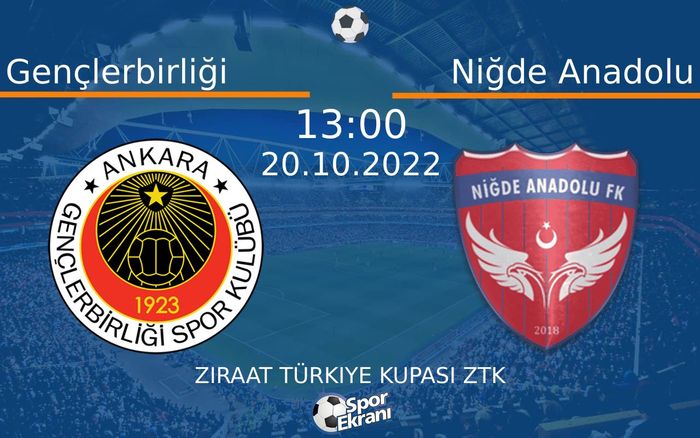 20 Ekim 2022 Gençlerbirliği vs Niğde Anadolu maçı Hangi Kanalda Saat Kaçta Yayınlanacak? 20 Ekim 2022 Gençlerbirliği vs Niğde Anadolu maçı Hangi Kanalda Saat Kaçta Yayınlanacak?