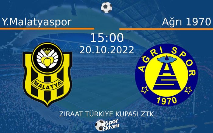 20 Ekim 2022 Y.Malatyaspor vs Ağrı 1970 maçı Hangi Kanalda Saat Kaçta Yayınlanacak? 20 Ekim 2022 Y.Malatyaspor vs Ağrı 1970 maçı Hangi Kanalda Saat Kaçta Yayınlanacak?