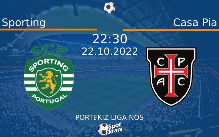 22 Ekim 2022 Sporting vs Casa Pia maçı Hangi Kanalda Saat Kaçta Yayınlanacak? 22 Ekim 2022 Sporting vs Casa Pia maçı Hangi Kanalda Saat Kaçta Yayınlanacak?
