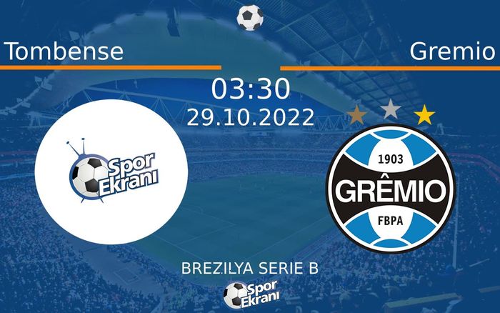 29 Ekim 2022 Tombense vs Gremio maçı Hangi Kanalda Saat Kaçta Yayınlanacak?