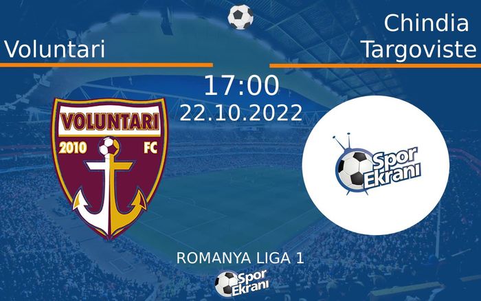 22 Ekim 2022 Voluntari vs Chindia Targoviste maçı Hangi Kanalda Saat Kaçta Yayınlanacak? 22 Ekim 2022 Voluntari vs Chindia Targoviste maçı Hangi Kanalda Saat Kaçta Yayınlanacak?