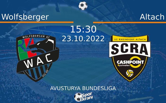 23 Ekim 2022 Wolfsberger vs Altach maçı Hangi Kanalda Saat Kaçta Yayınlanacak? 23 Ekim 2022 Wolfsberger vs Altach maçı Hangi Kanalda Saat Kaçta Yayınlanacak?