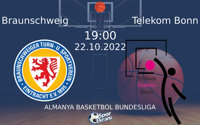 22 Ekim 2022 Braunschweig vs Telekom Bonn maçı Hangi Kanalda Saat Kaçta Yayınlanacak? 22 Ekim 2022 Braunschweig vs Telekom Bonn maçı Hangi Kanalda Saat Kaçta Yayınlanacak?