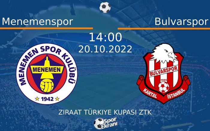 20 Ekim 2022 Menemenspor vs Bulvarspor maçı Hangi Kanalda Saat Kaçta Yayınlanacak? 20 Ekim 2022 Menemenspor vs Bulvarspor maçı Hangi Kanalda Saat Kaçta Yayınlanacak?