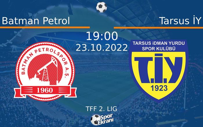 23 Ekim 2022 Batman Petrol vs Tarsus İY maçı Hangi Kanalda Saat Kaçta Yayınlanacak? 23 Ekim 2022 Batman Petrol vs Tarsus İY maçı Hangi Kanalda Saat Kaçta Yayınlanacak?