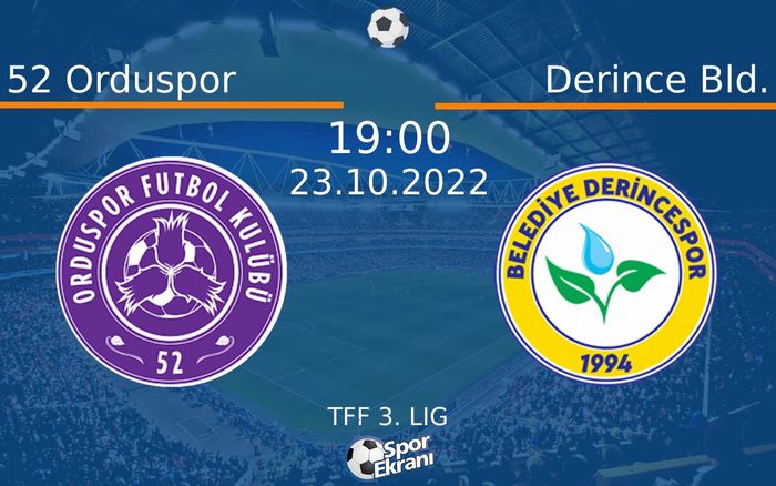 23 Ekim 2022 52 Orduspor vs Derince Bld. maçı Hangi Kanalda Saat Kaçta Yayınlanacak? 23 Ekim 2022 52 Orduspor vs Derince Bld. maçı Hangi Kanalda Saat Kaçta Yayınlanacak?