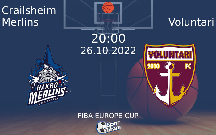 26 Ekim 2022 Crailsheim Merlins vs Voluntari maçı Hangi Kanalda Saat Kaçta Yayınlanacak? 26 Ekim 2022 Crailsheim Merlins vs Voluntari maçı Hangi Kanalda Saat Kaçta Yayınlanacak?