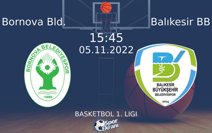 05 Kasım 2022 Bornova Bld. vs Balıkesir BB maçı Hangi Kanalda Saat Kaçta Yayınlanacak? 05 Kasım 2022 Bornova Bld. vs Balıkesir BB maçı Hangi Kanalda Saat Kaçta Yayınlanacak?