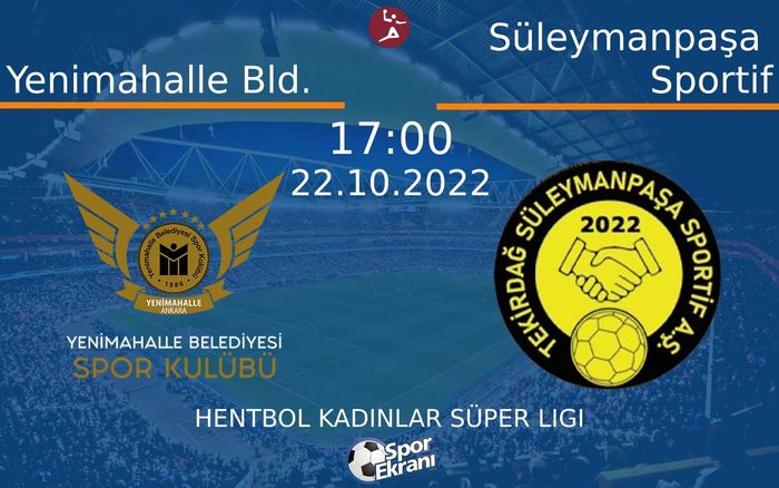 22 Ekim 2022 Yenimahalle Bld. vs Süleymanpaşa Sportif maçı Hangi Kanalda Saat Kaçta Yayınlanacak? 22 Ekim 2022 Yenimahalle Bld. vs Süleymanpaşa Sportif maçı Hangi Kanalda Saat Kaçta Yayınlanacak?