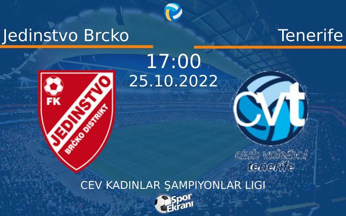 25 Ekim 2022 Jedinstvo Brcko vs Tenerife maçı Hangi Kanalda Saat Kaçta Yayınlanacak? 25 Ekim 2022 Jedinstvo Brcko vs Tenerife maçı Hangi Kanalda Saat Kaçta Yayınlanacak?