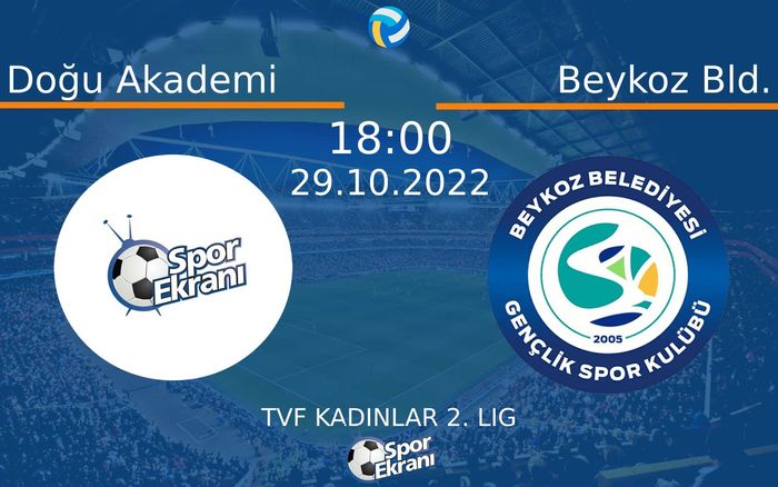 29 Ekim 2022 Doğu Akademi vs Beykoz Bld. maçı Hangi Kanalda Saat Kaçta Yayınlanacak? 29 Ekim 2022 Doğu Akademi vs Beykoz Bld. maçı Hangi Kanalda Saat Kaçta Yayınlanacak?