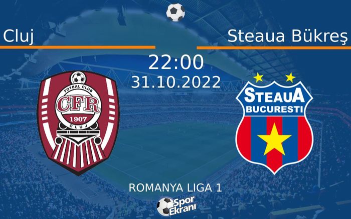 31 Ekim 2022 Cluj vs Steaua Bükreş maçı Hangi Kanalda Saat Kaçta Yayınlanacak? 31 Ekim 2022 Cluj vs Steaua Bükreş maçı Hangi Kanalda Saat Kaçta Yayınlanacak?