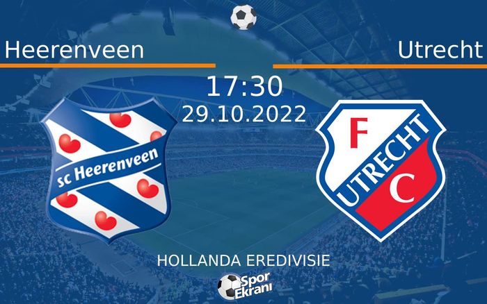 29 Ekim 2022 Heerenveen vs Utrecht maçı Hangi Kanalda Saat Kaçta Yayınlanacak?