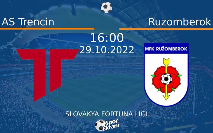 29 Ekim 2022 AS Trencin vs Ruzomberok maçı Hangi Kanalda Saat Kaçta Yayınlanacak? 29 Ekim 2022 AS Trencin vs Ruzomberok maçı Hangi Kanalda Saat Kaçta Yayınlanacak?